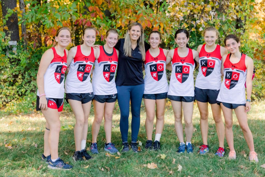 Girls at Kingswood Oxford in West Hartford participate in competitive sports, including track
