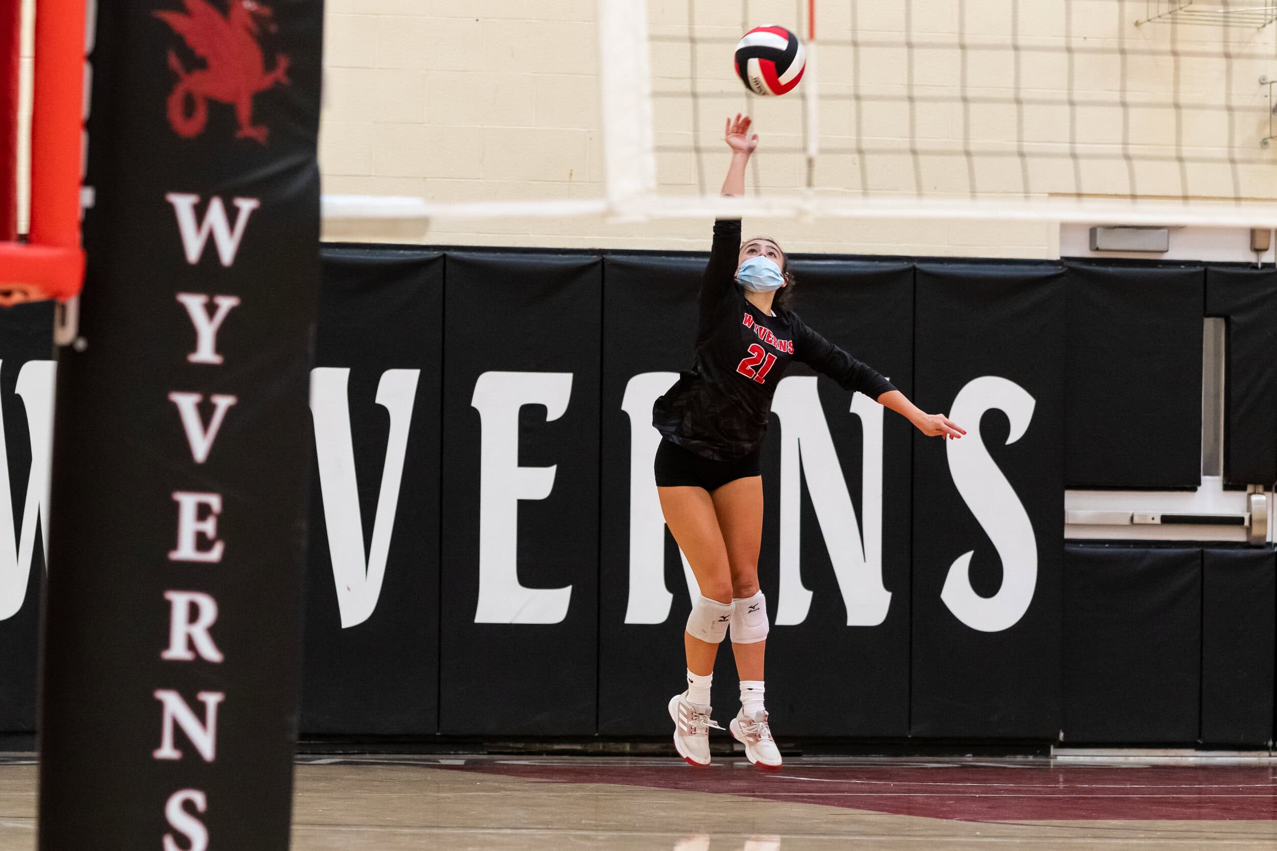 girls volleyball serve Girls at Kingswood Oxford compete in a highly competitive sports program, including volleyball