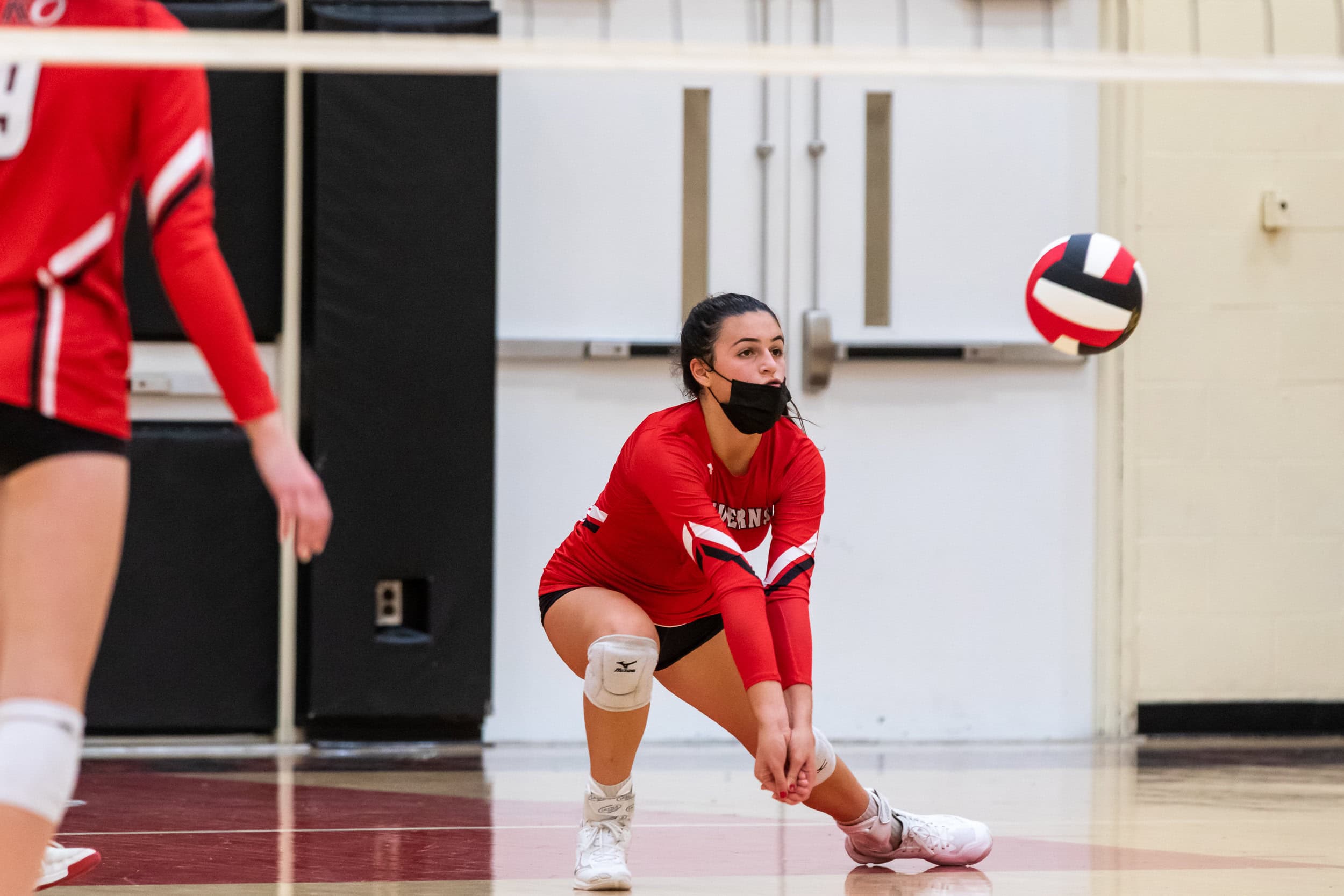 girls volleyball dig Girls at Kingswood Oxford compete in a highly competitive sports program, including volleyball