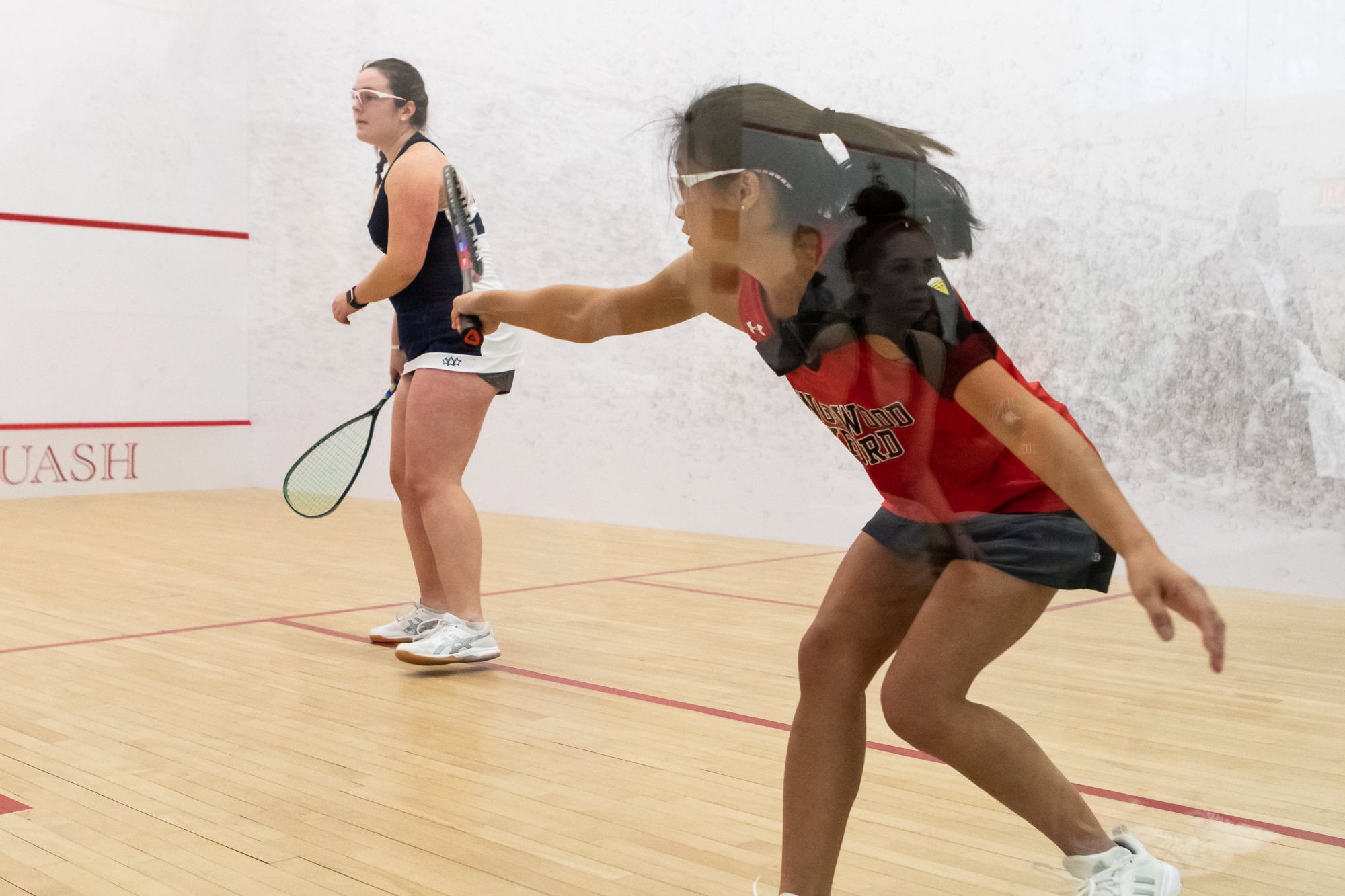 Girls Squash Girls play competitive sports and squash at Kingswood Oxford in West Hartford