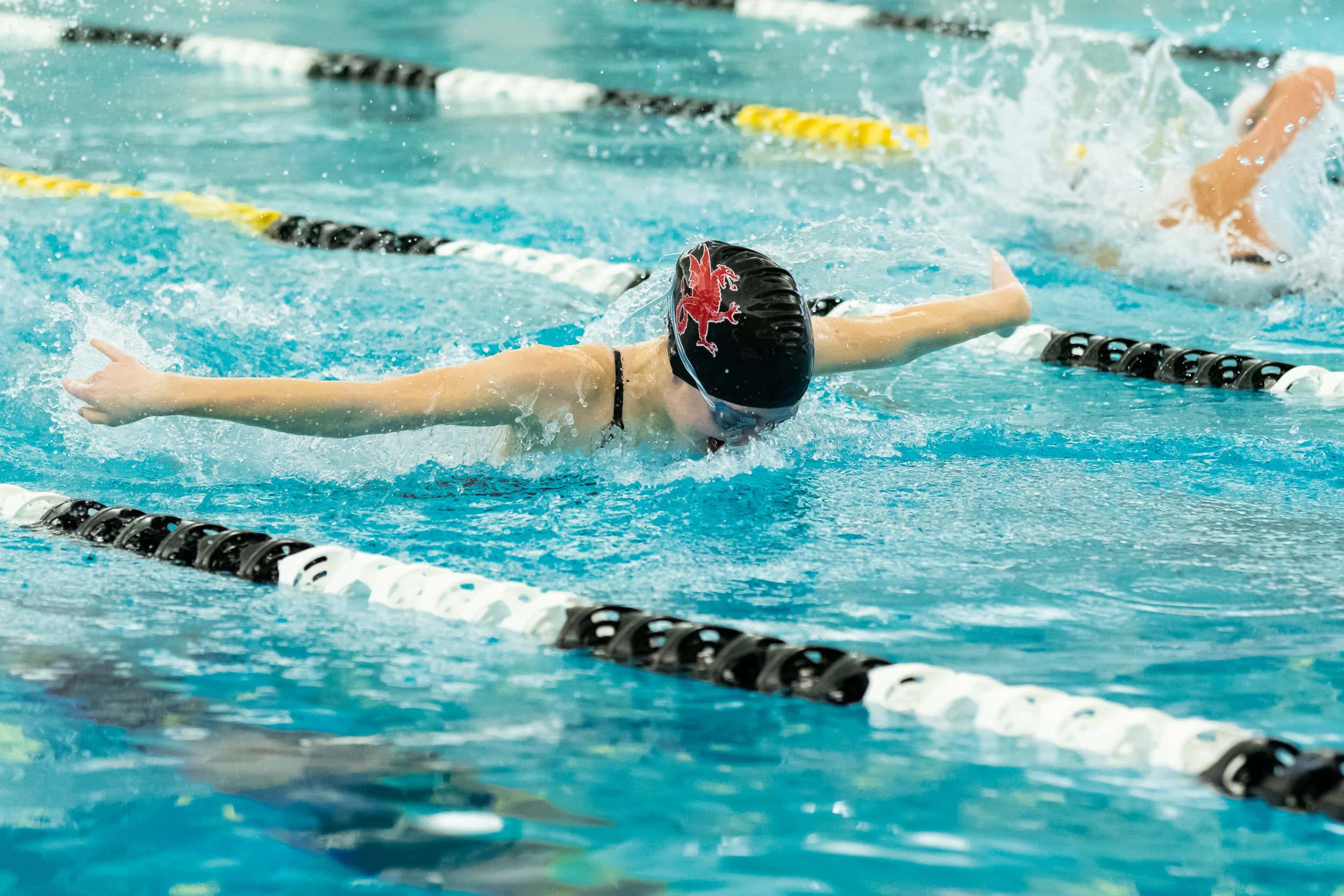 swimming girls varsity Kingswood Oxford girls swimming competes hard and builds community