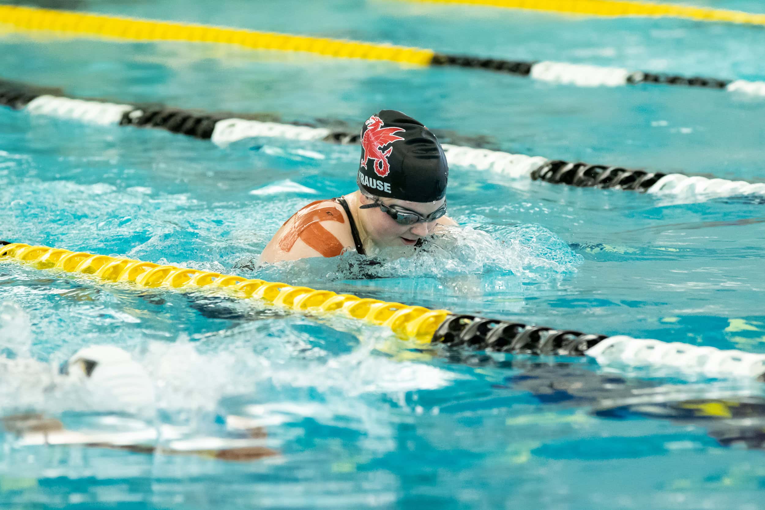 swimming girls varsity Kingswood Oxford girls swimming competes hard and builds community