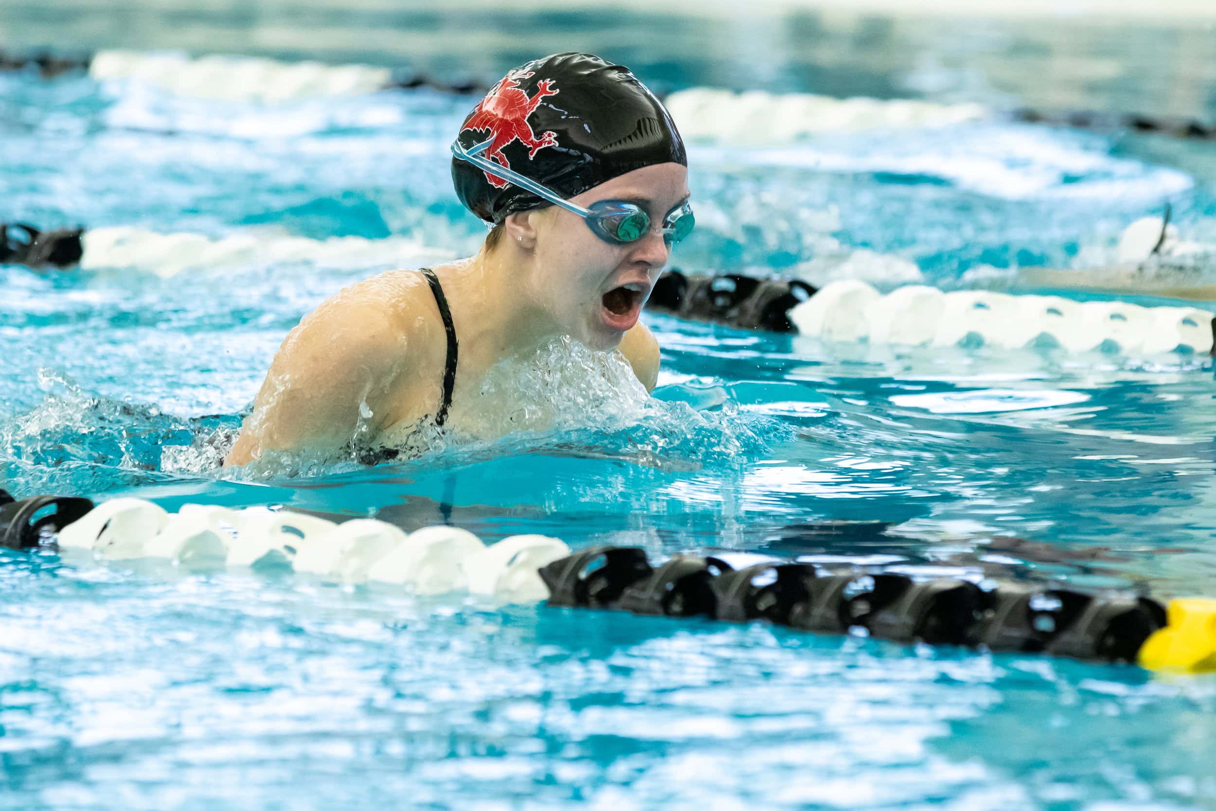 swimming girls varsity Kingswood Oxford girls swimming competes hard and builds community