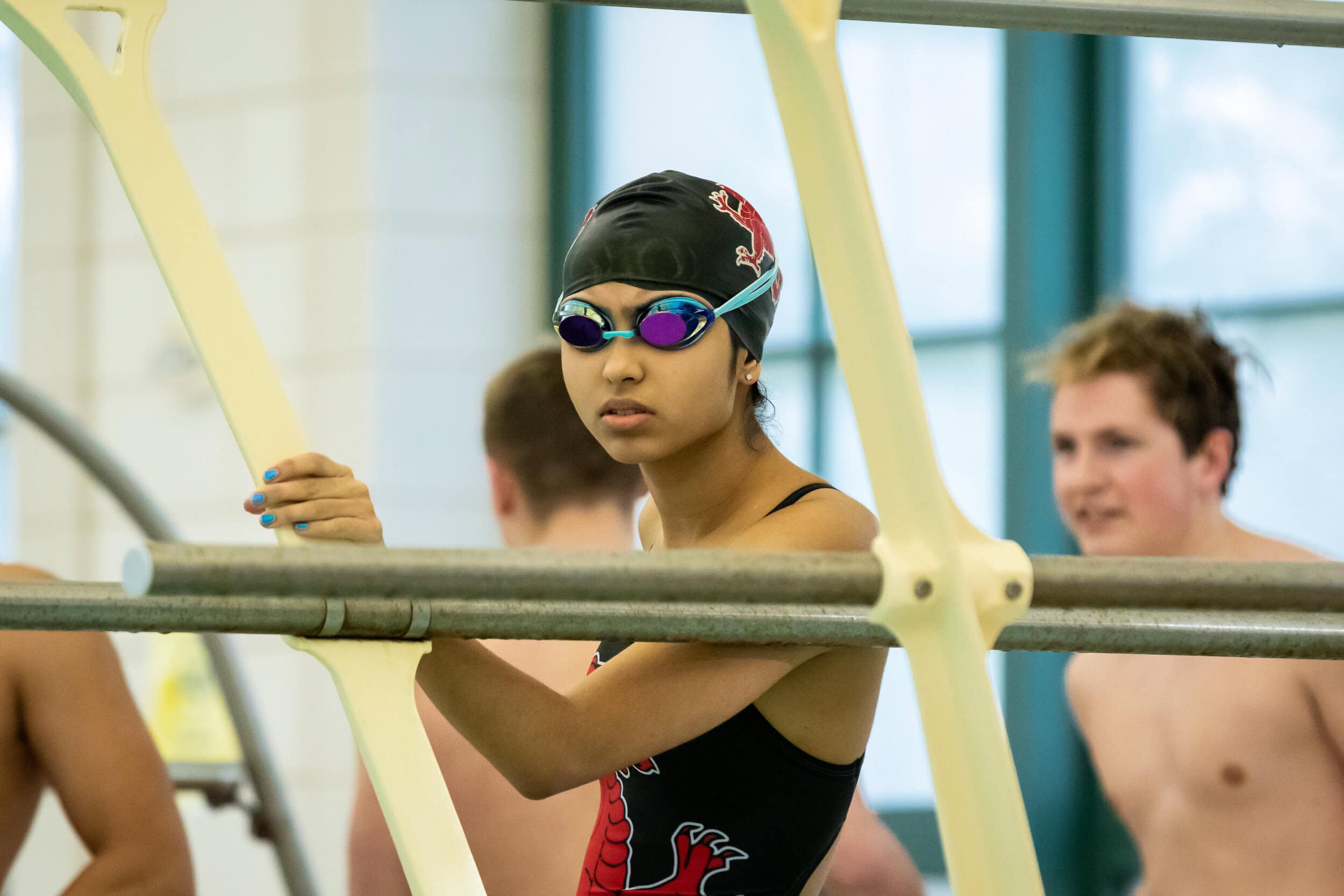 swimming girls varsity Kingswood Oxford girls swimming competes hard and builds community