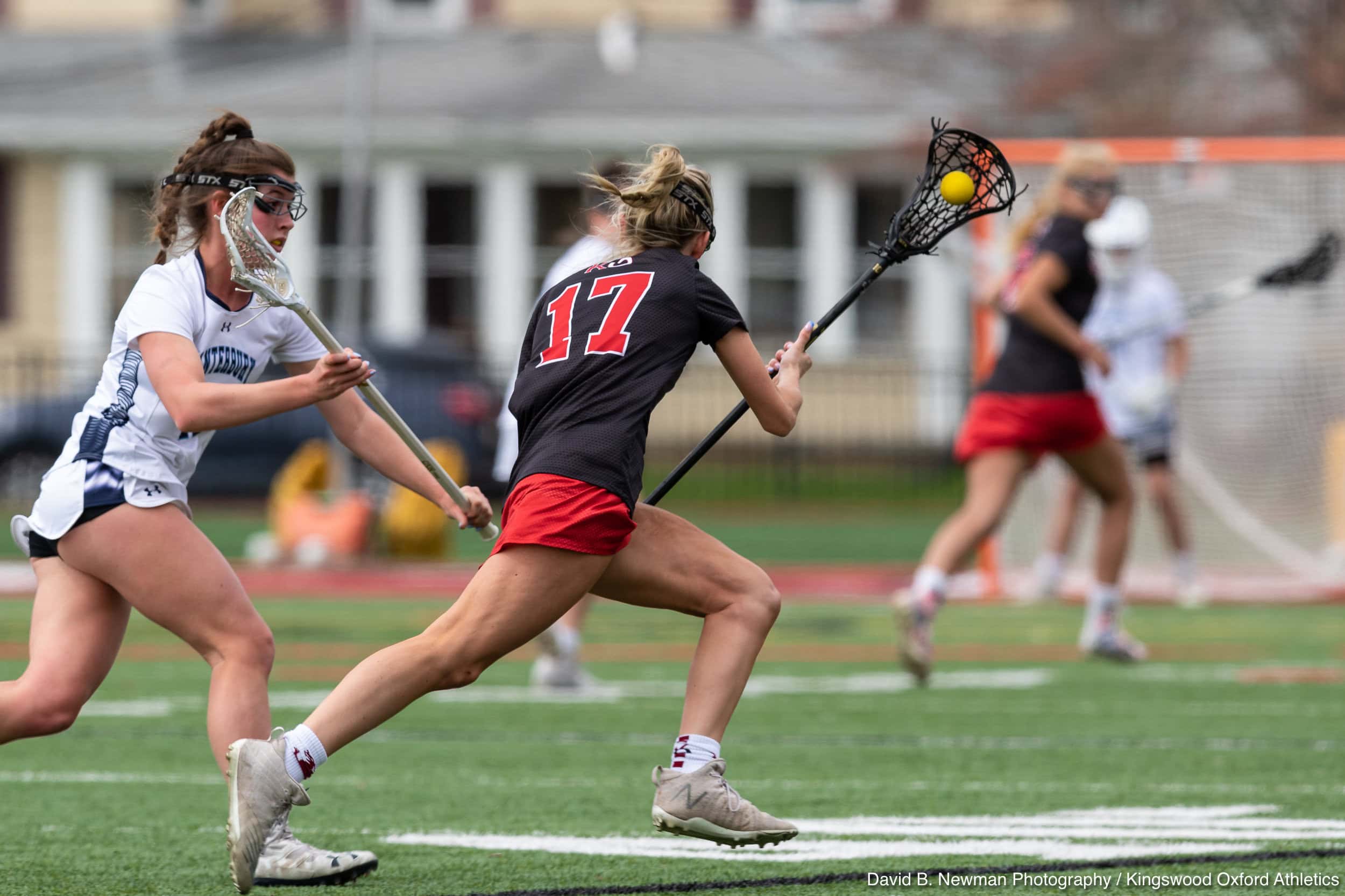 Girls lacrosse Girls play competitive sports and lacrosse at Kingswood Oxford in West Hartford
