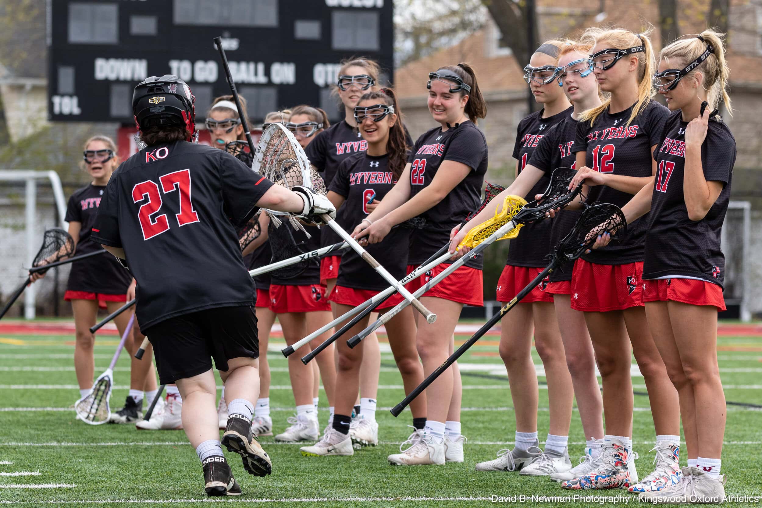 Girls Lacrosse Girls play competitive sports and lacrosse at Kingswood Oxford in West Hartford