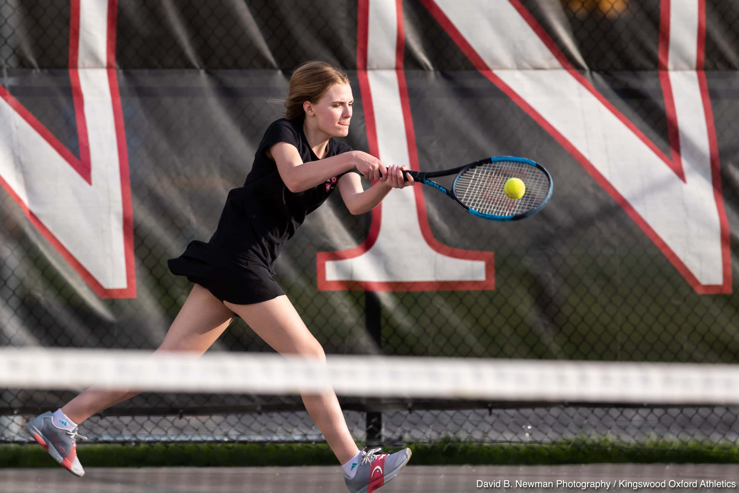 Girls tennis Girls play competitive sports and tennis at Kingswood Oxford in West Hartford