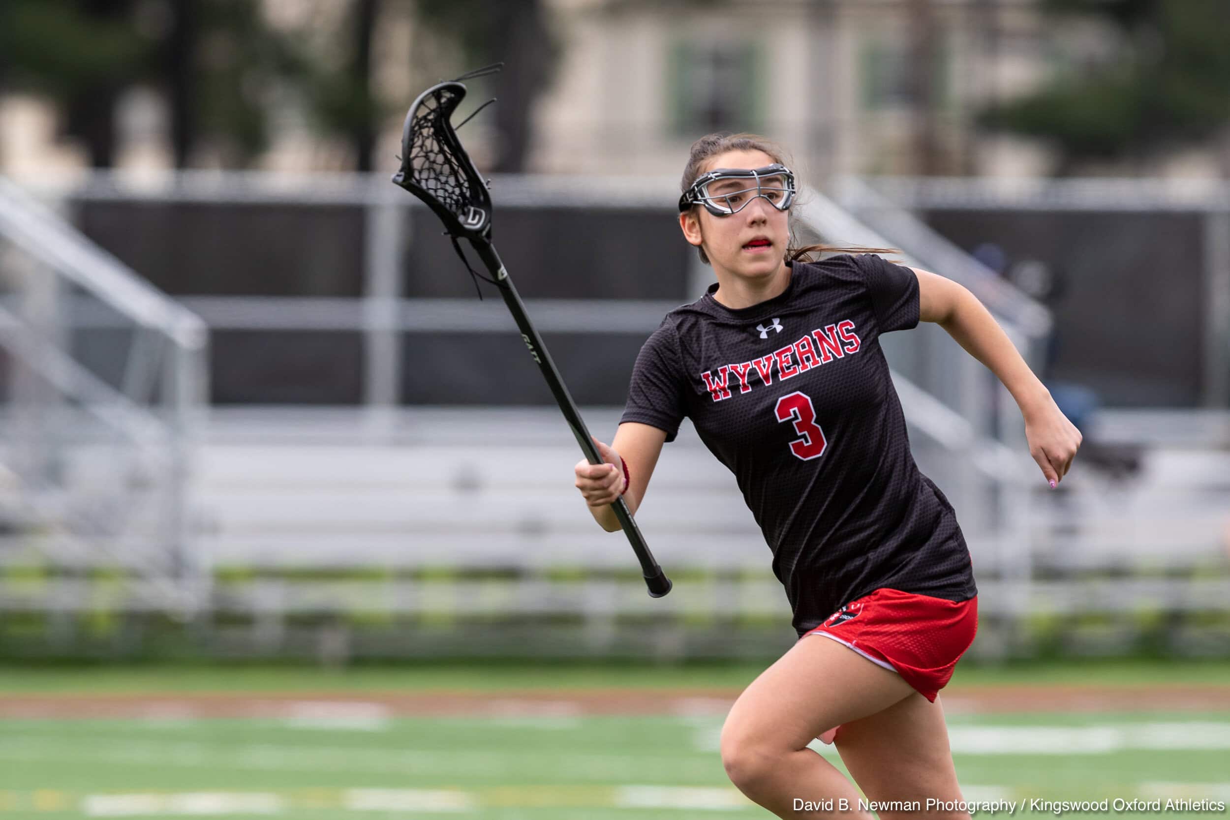 Girls Lacrosse Girls play competitive sports and lacrosse at Kingswood Oxford in West Hartford