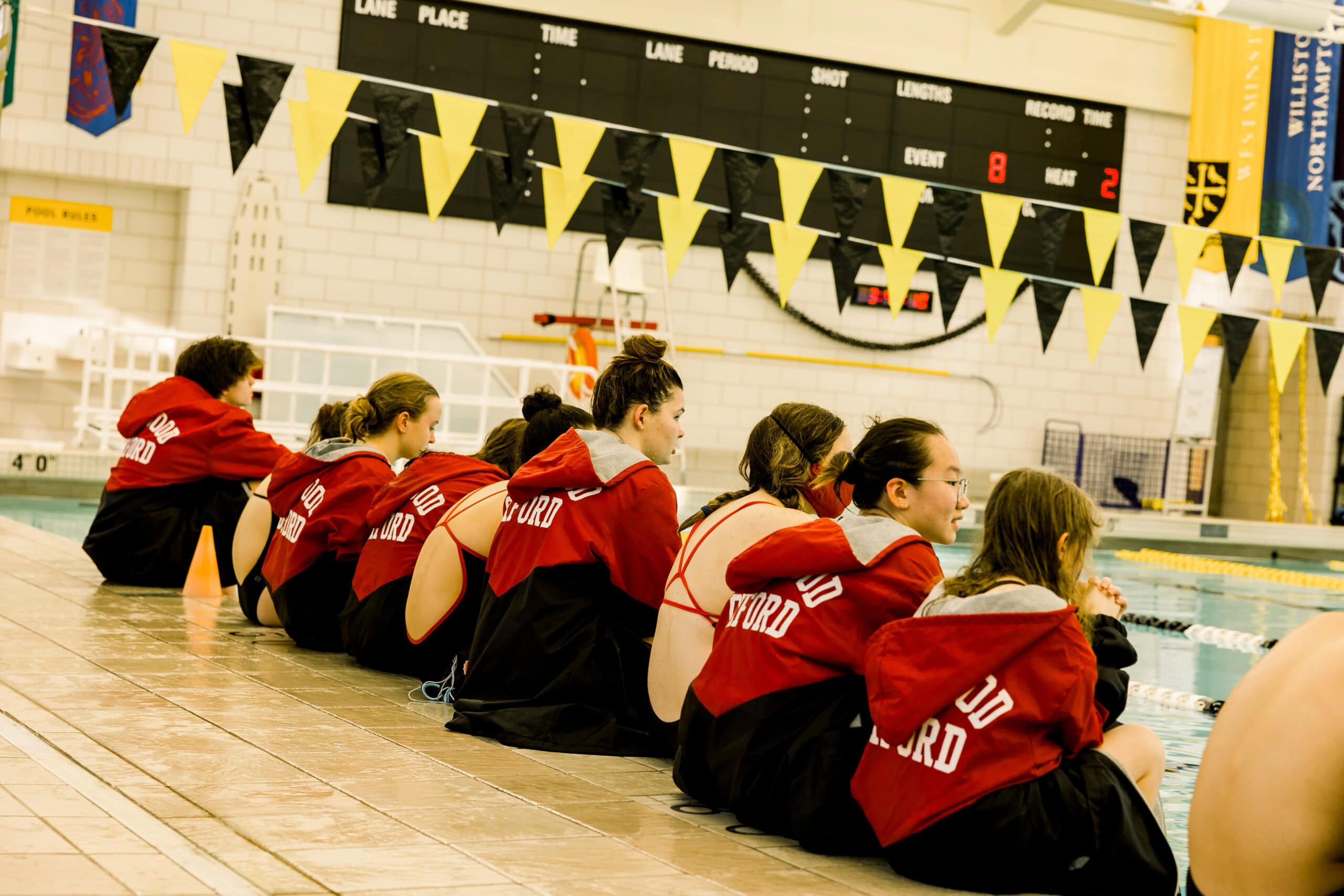swimming girls varsity Kingswood Oxford girls swimming competes hard and builds community