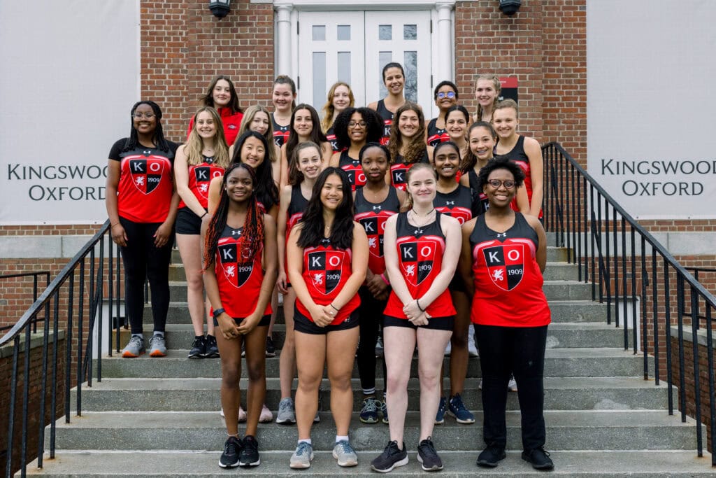 Girls at Kingswood Oxford in West Hartford participate in competitive sports, including track