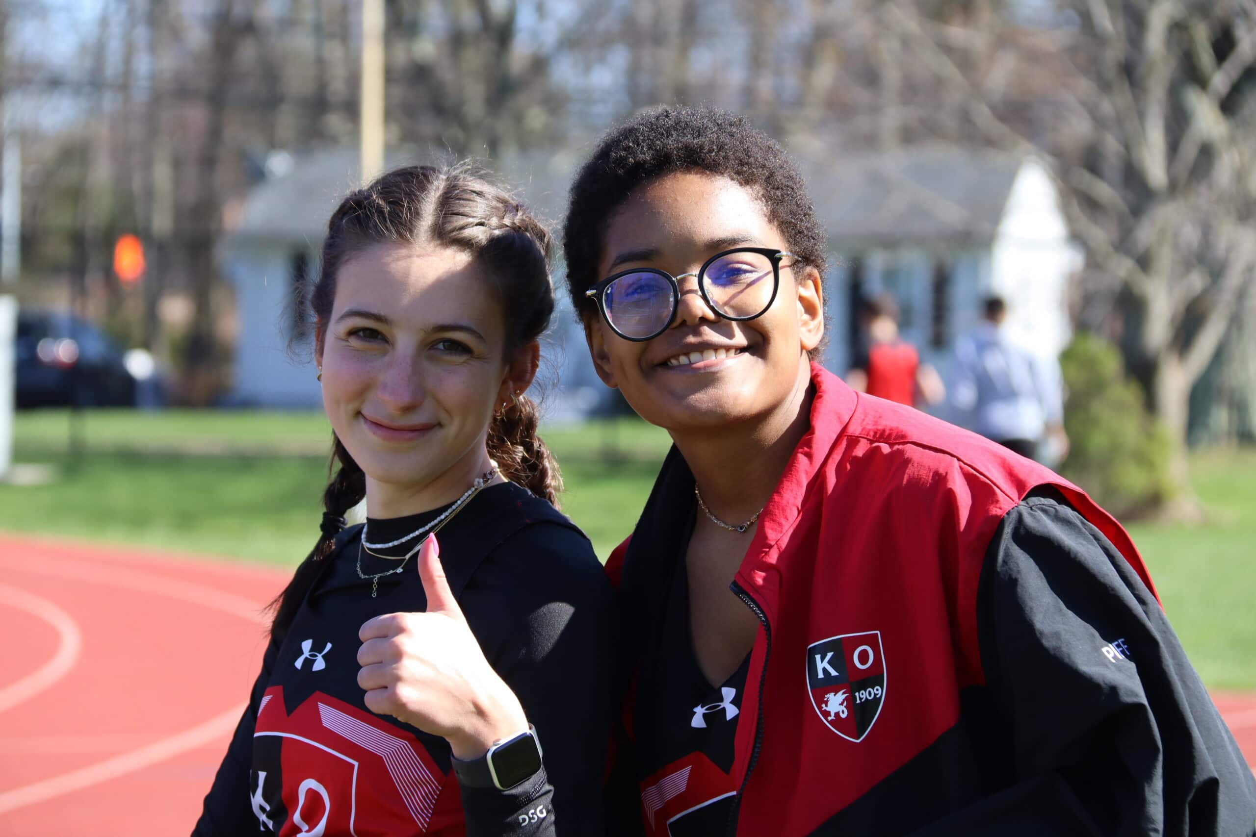 girls track Girls at Kingswood Oxford in West Hartford participate in competitive sports, including squash.